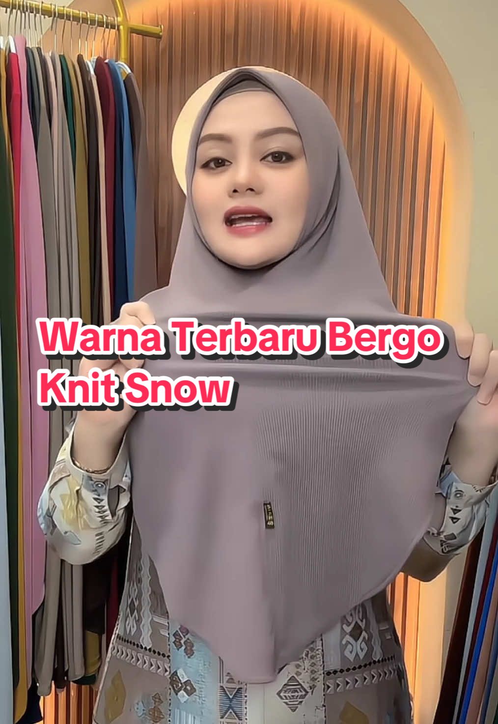 WARNA TERBARU!! bergo knit snow by zain collection!!