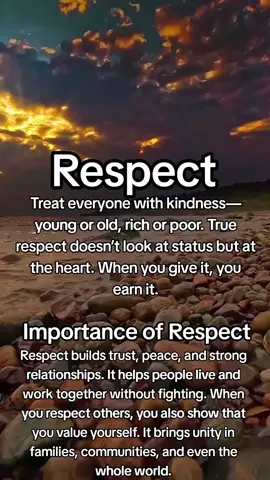 Respect 🌳#PowerfulMessage 