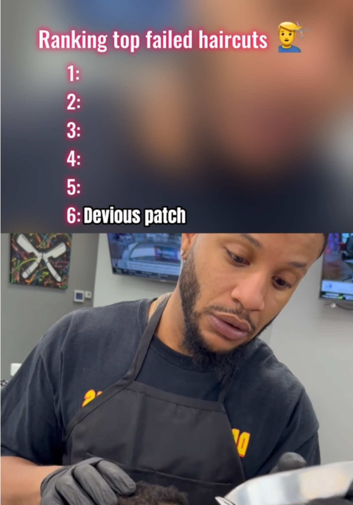 Either you cooked or you’re cooked 🤣 💇‍♂️ #haircutfail #barberfail #ranking #funnymoments #barbertok #funnyvideos #fypシ 