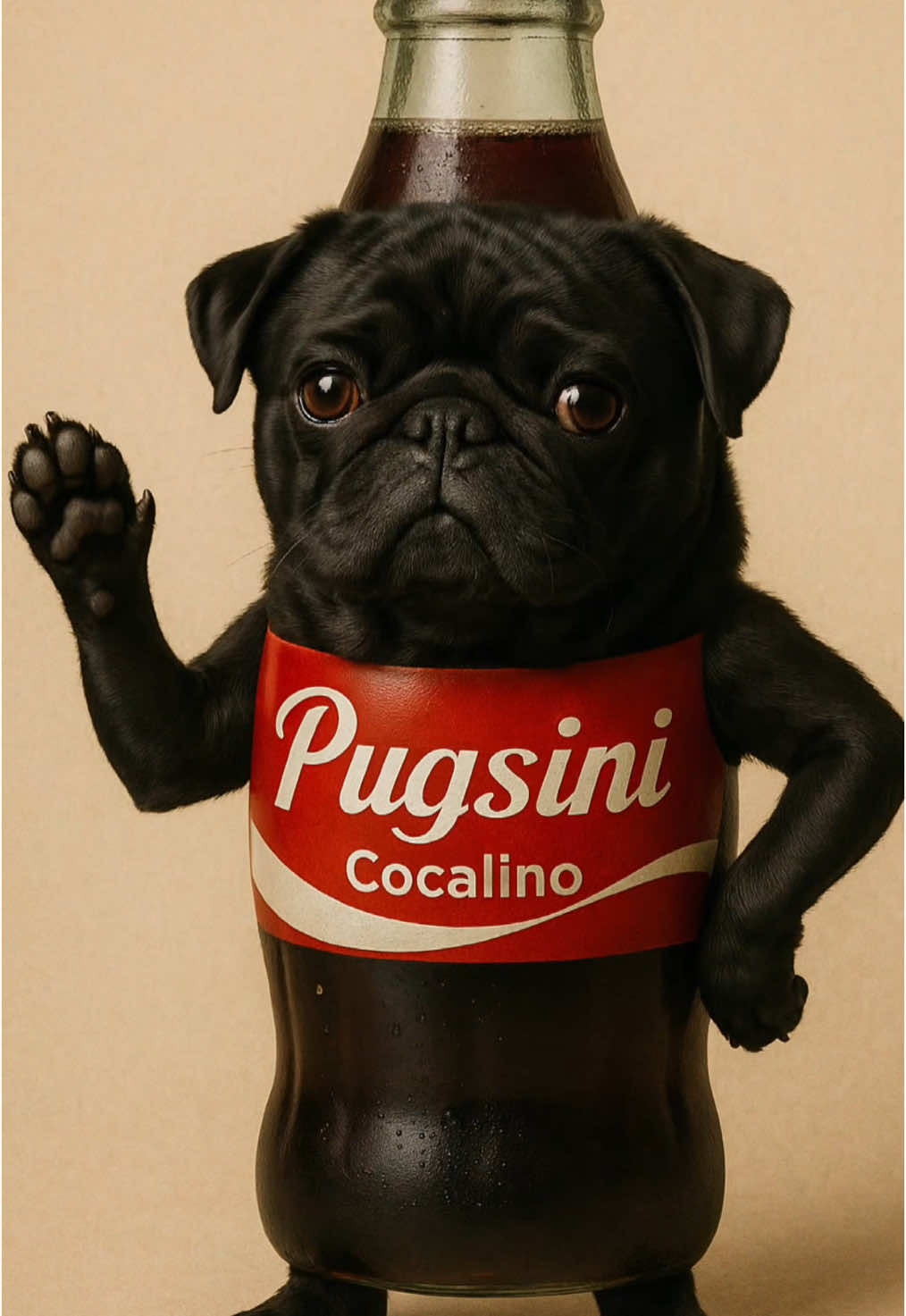 Il pugsini cocalino ❤️ #pug #italianbrainrot #brainrot #dog #cocacola 