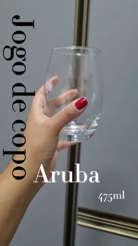 jogo de copo Aruba  com capacidade para 475ml 