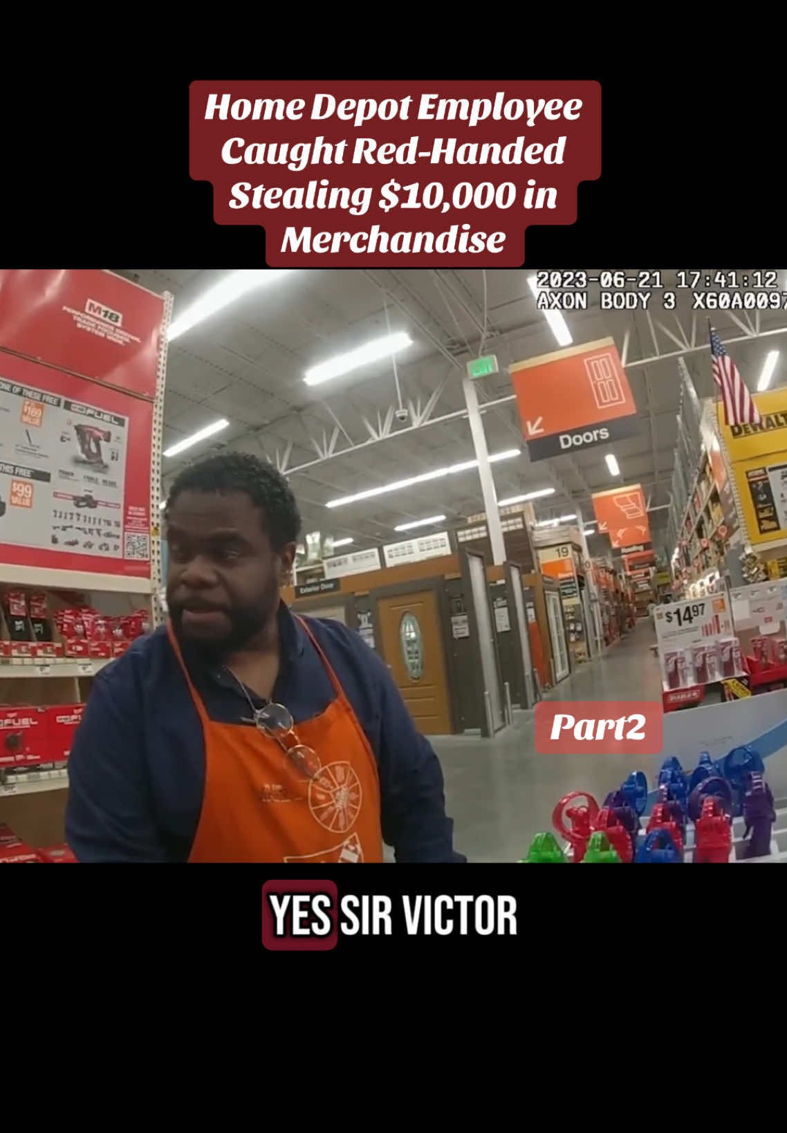 Home Depot Employee Caught Red-Handed Stealing $10,000 in Merchandise / Part2 #cops #copsoftiktok #copsusa #fyp 