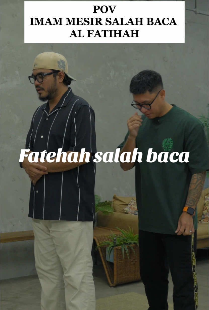 Salah baca alfatehah! Tips solat dibawakan khas okeh pakar reno rumah @jmsons_sg 