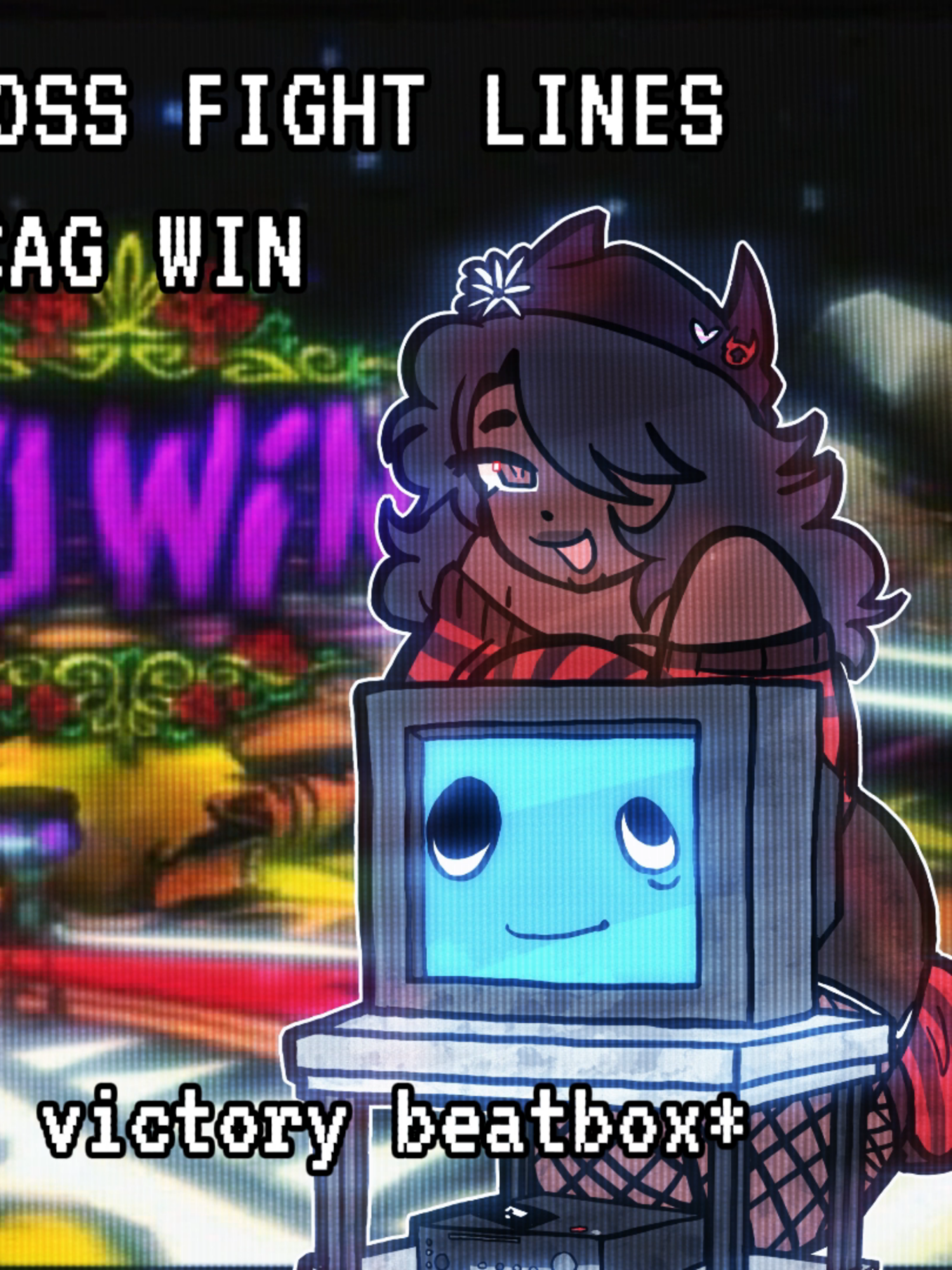HELLO AGAIN FREAKS, heres your scag boss fight lines, all voiced and edited by lil ol me art by @crunchysplunchy  #regretevator #scag #scagregretevator