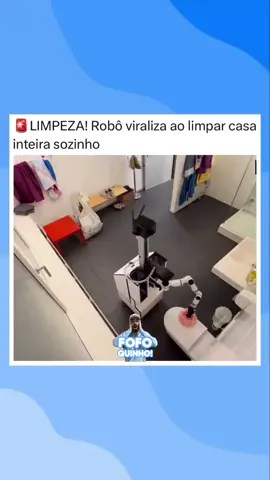 Robô viraliza ao limpar casa inteira sozinho #robot #fy #fyp