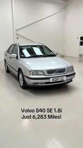 Volvo S40 SE 1.8i Price: £6,995 Year: 1998 Mileage: 6,283 FOR SALE A pristine Volvo S40 SE 1.8i with one owner from new and a miniscule 6,283 miles Please visit our website for full details.  #classiccars #volvos40 #retrocar #kgfclassiccars 