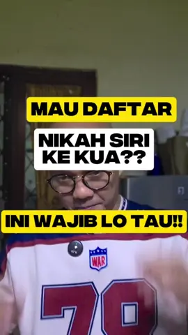 Terlanjur Nikah siri? kalau mau di daftarkan atau dicatat ke negara emangnya bisa? BISA DOONG!!#nikahsiri #nikah #perkawinan #isbat #isbatnikah #KUA #pidana #perdata #advokatsantuy #belajarhukum 