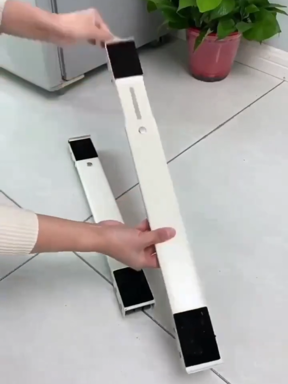 Dê uma olhada em Suporte de Alumínio com Rodinhas para Geladeira Fogão e Máquina de Lavar best por R$39,99. Compre na Shopee agora!  ✨ para a compra desse produto e de outros Link na Bio ✨
