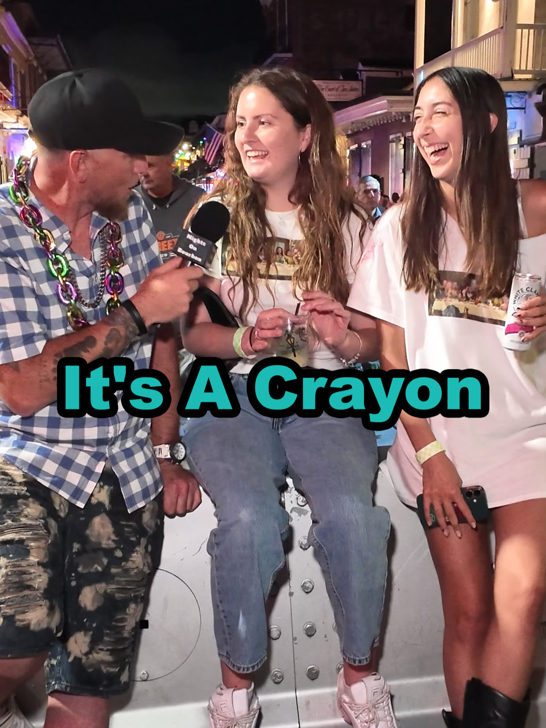 It's A Crayon #nightsonbourbon #bourbonstreet #neworleans #bourbon #louisianatiktok #interview