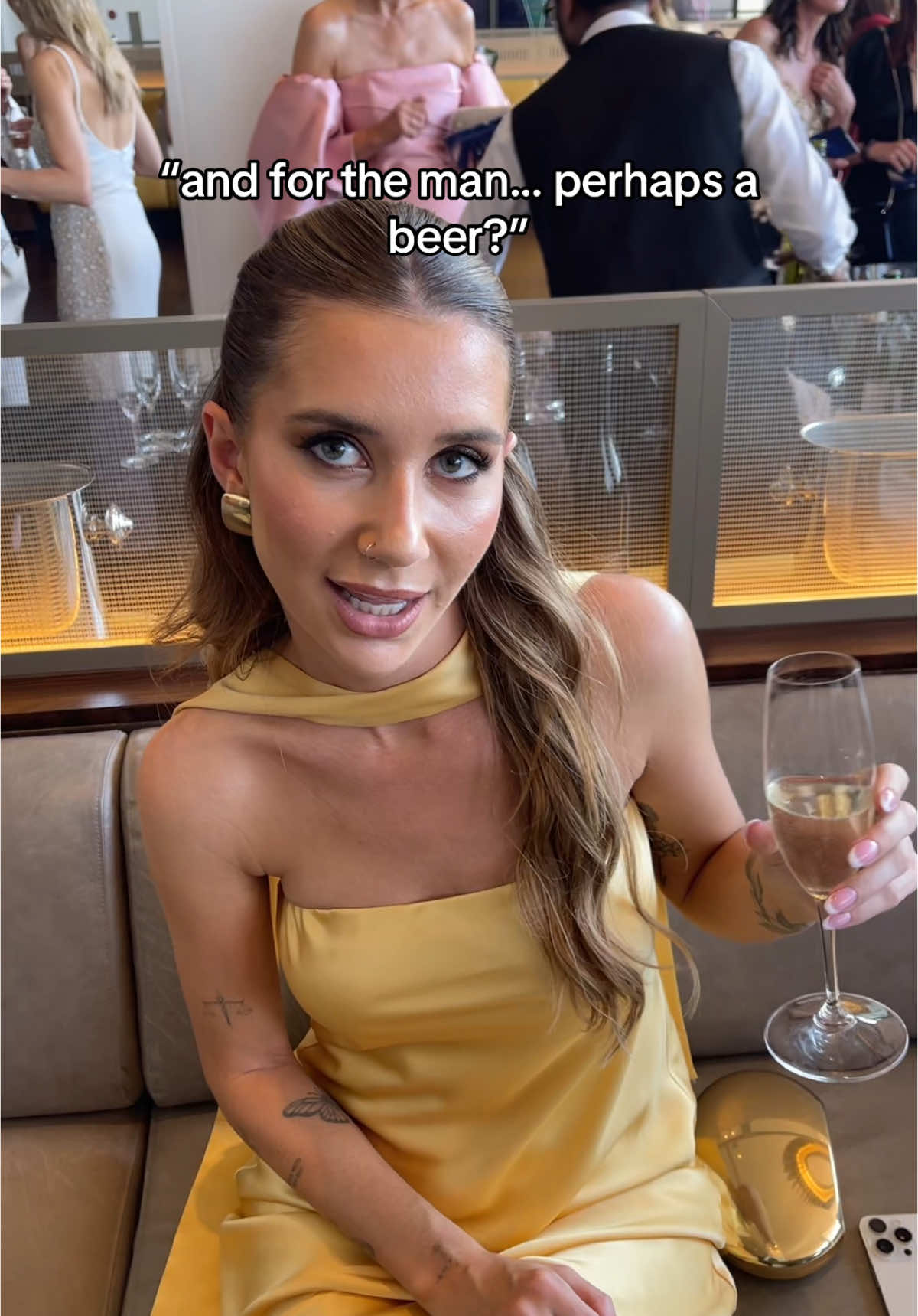 bad day to be a glass of champagne at the baftas 🥂 @Summer Fox 