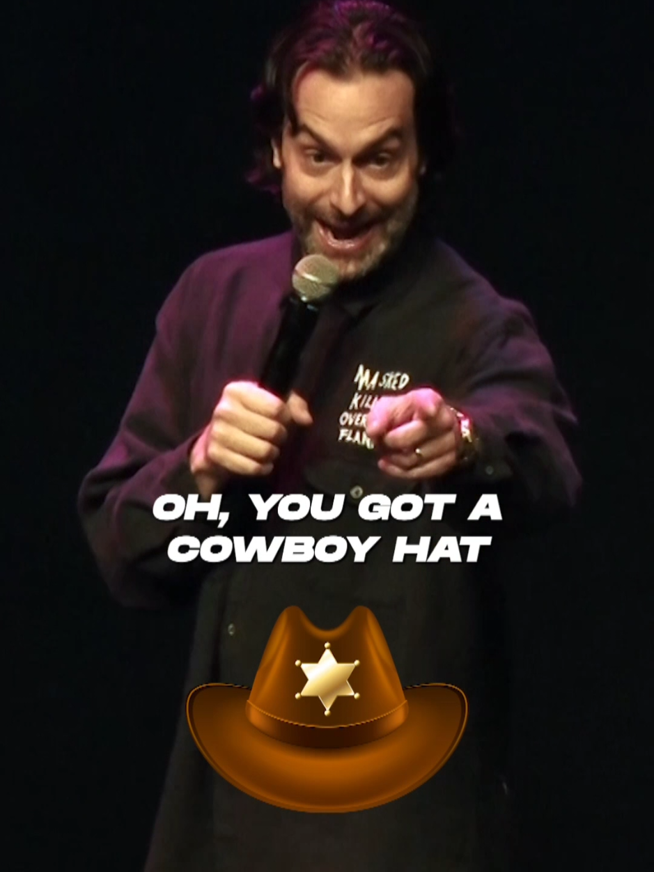 Mr. Cowboy!  I'm on tour. Canada this week! May 15th Winnipeg, May 16th Regina, May 17th Saskatoon. Tickets at chrisdelia.com #comedy #cowboy #funny #cowboyhat #canada 