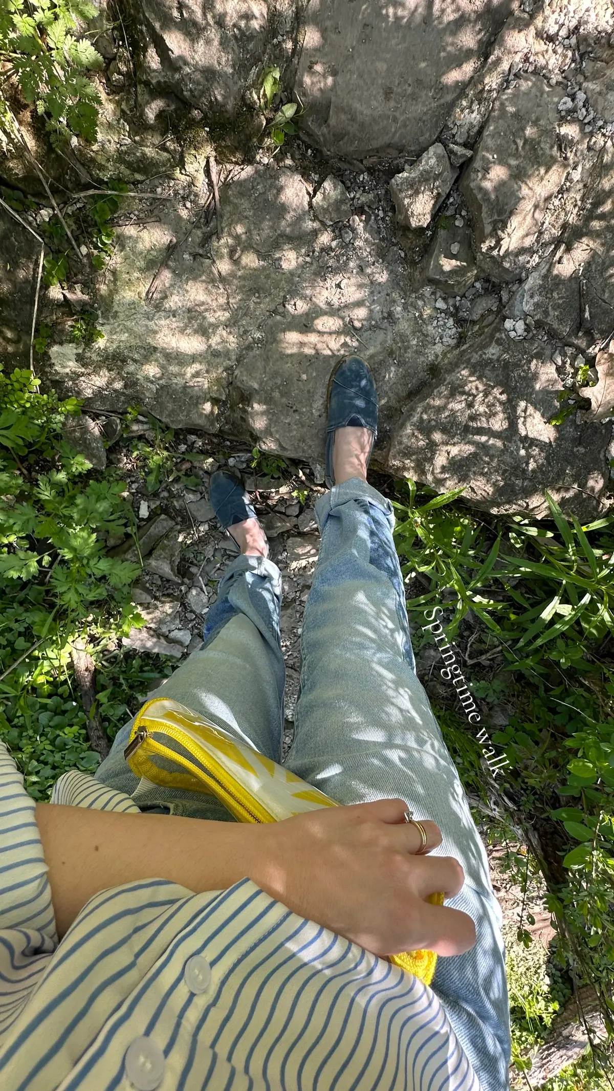 The shift in seasons always brightens me up. The first few walks collecting flowers, sunshine, and hearing birds really shakes off the bitter winter.  Have you gone on a walk yet and enjoyed spring?  #girlythings #fyp #springoutfit #fannypack #preppystyle #fairycore 