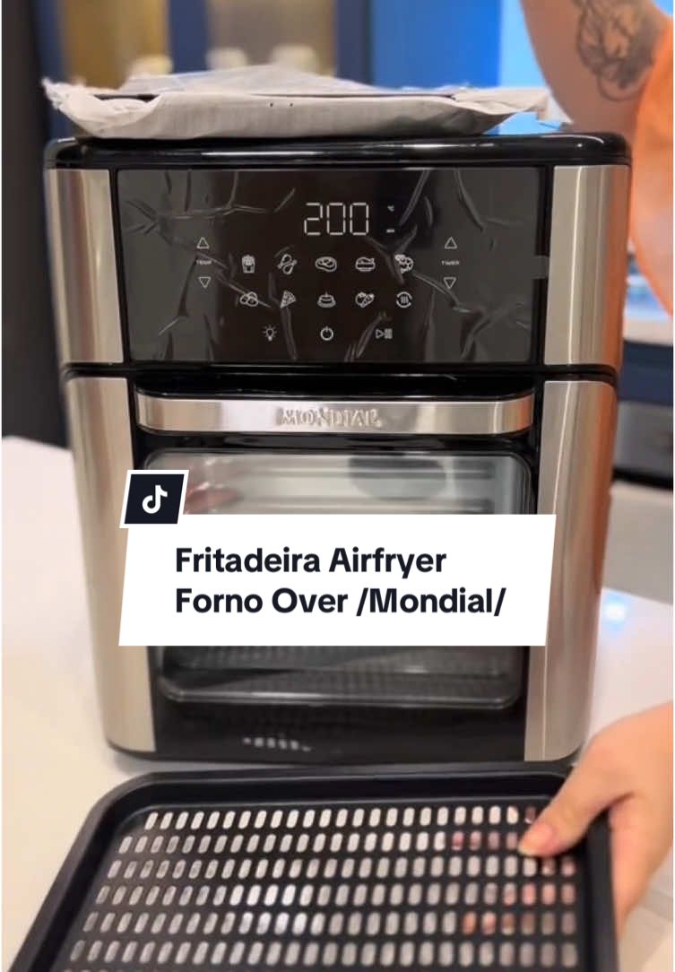 AirFryer dos seus sonhos chegou! Prepare refeições deliciosas, saudáveis e crocantes com zero óleo e muito mais praticidade! Capacidade gigante de 12L, ideal para toda a família! 🤩 🔗Link: https://mercadolivre.com/sec/2tmeudB #promotitok #airfryer #mondial #receitassaudaveis #foryoupage 