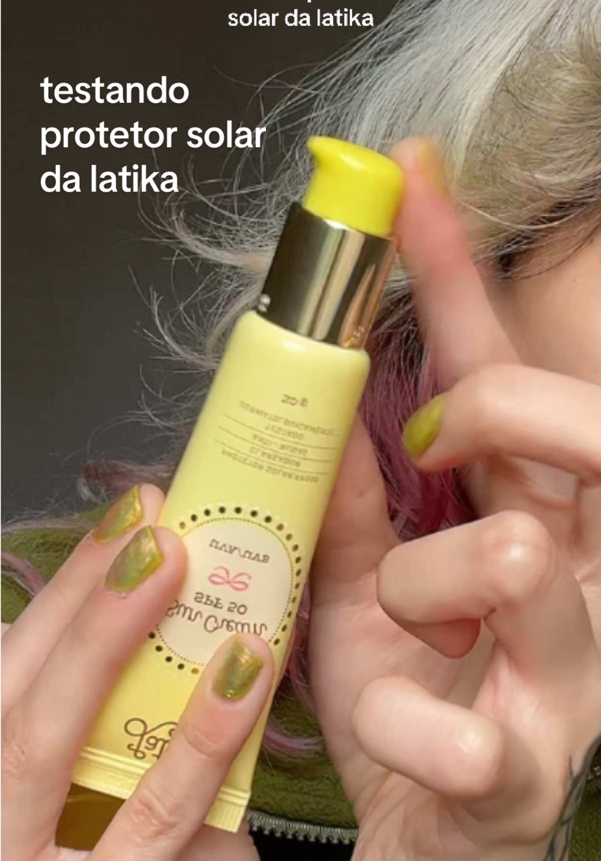 testando o protetor solar da latika!! o que vcs acharam? #protetorsolar #latika #skincare #testandoprodutos 