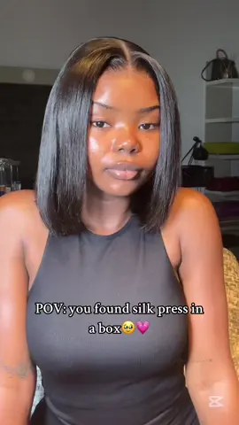 At this point, ISEE Hair can take all my money because what’s up with their lace??😩  Never had a bad wig from them and the lace leaves me speechless every single time!😍 You guys, this bob wig from @ISEEHAIRAmazon is literally a silk press in a box I swear!🥹💗 Shop via the link in my bio😚 #iseehairamazon #silkyhair #iseehair #invisiblelace 