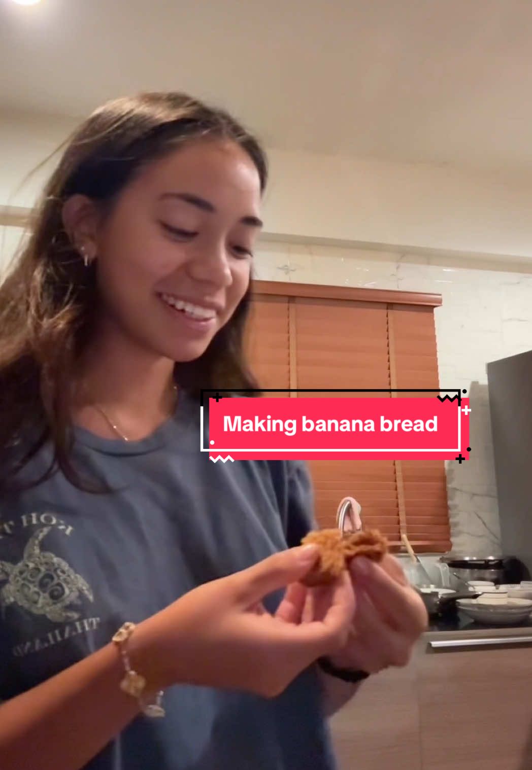 It turned out fire lowkey @maiya shoutout for the egg cracking #baking #familybondingtime 