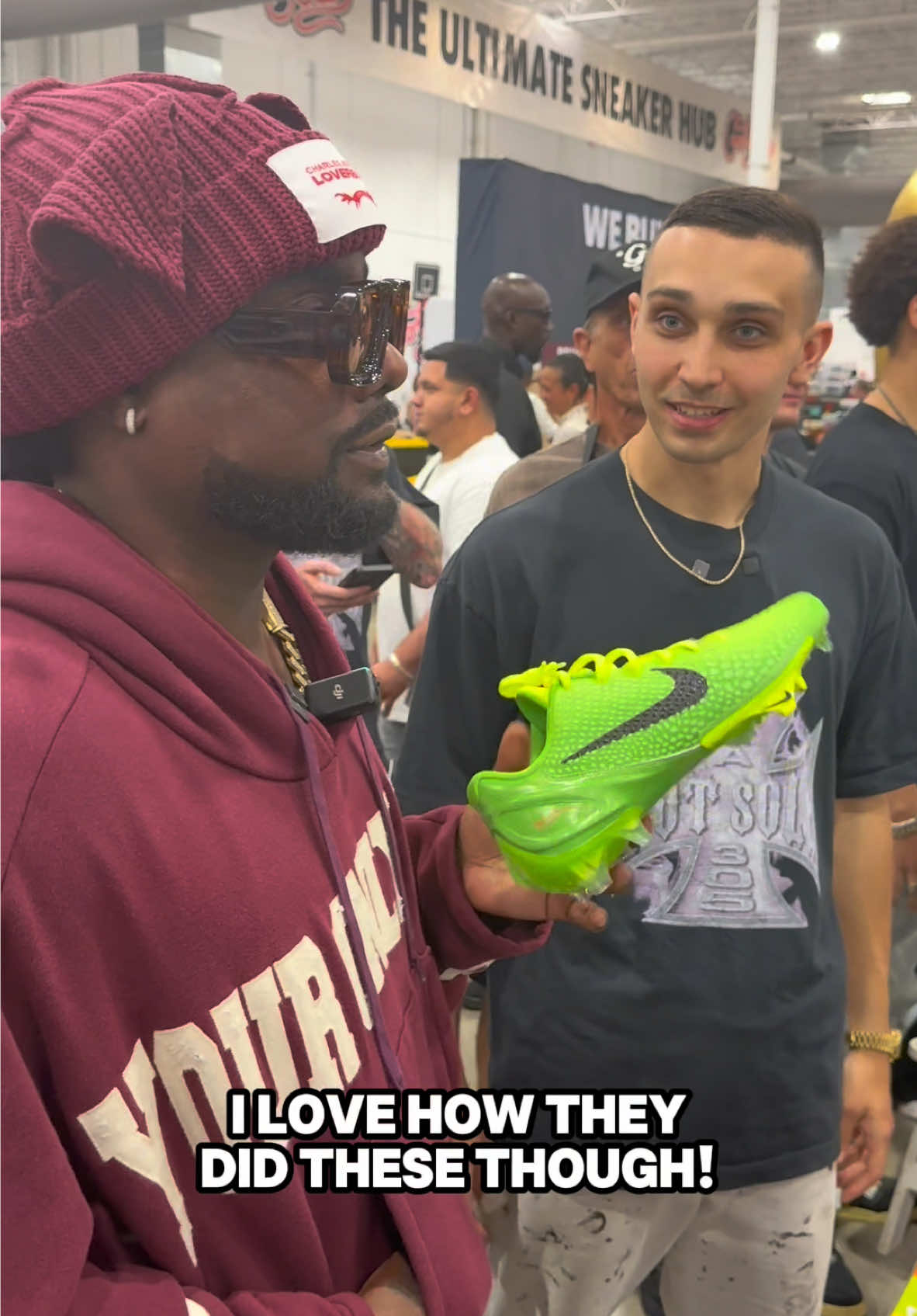 @Wale loves the Kobe grinch cleats… do you?? 👀 #sneakers #fyp #wale