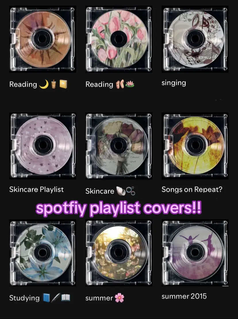 should i make a part 2? i found these on pinterest and i thought that they were so cute!! what's your favourite? mines the second one to be honest  #spotify #spotifycovers #spotifyplaylistcovers #cds #cdcovers #fyp 