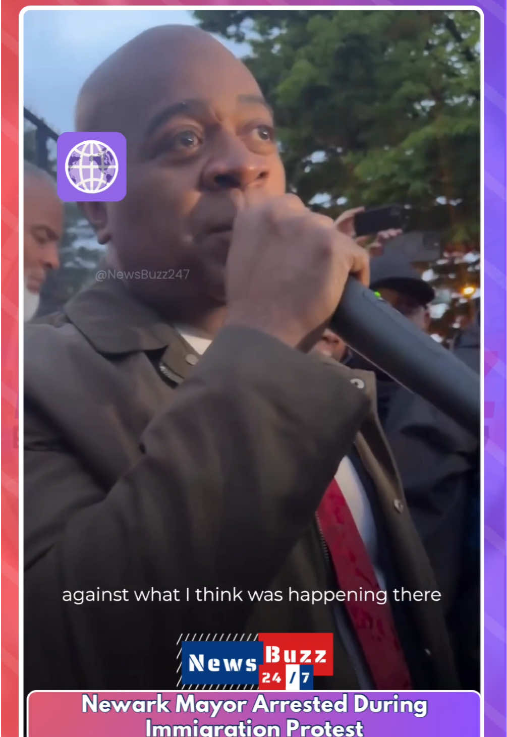Police bodycam footage shows Newark Mayor Ras Baraka being arrested outside an immigration detention centre in New Jersey. Officials allege trespassing, but Baraka and witnesses say he complied with all police orders. The incident has sparked fresh debate over protest rights and immigration policies. ⸻ #NewsBuzz247 #Newark #RasBaraka #ImmigrationProtest #PoliceArrest #USPolitics #CivilRights #NewJerseyNews #BodycamFootage #FYP #FYF #UKNews #JusticeMatters #ProtestRights #AmericaNews