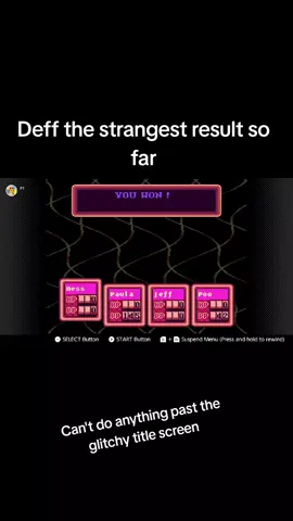 The STRANGEST thing so far I'd cry if I saw this at like 3 in the morning #nintendo #game #videogames #earthbound #glitch #glitches #mother2 #snes #retrogaming 