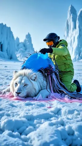The Unlikely Rescue_ How an Arctic Hare Saved a Lynx _#animalrescue _#polarrescue _#lynx 