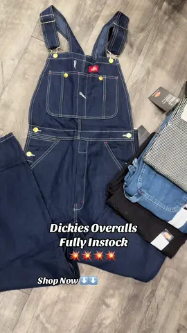 Dickies Overalls  Back in Full Stock🫡🫡🫡 4 colorways  Waist and Length Sizes  #monday #TT #theogshop #shop #sale #overall #dickies #bib #overalls #og #indiog #striped #güçlüsaçlargüçlüben 
