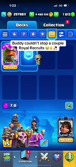 Let it out still carrying 😭🙏🏼 #skeletonkingmenace #fypシ #clashroyale #clashroyalememes #clashroyaledeck 