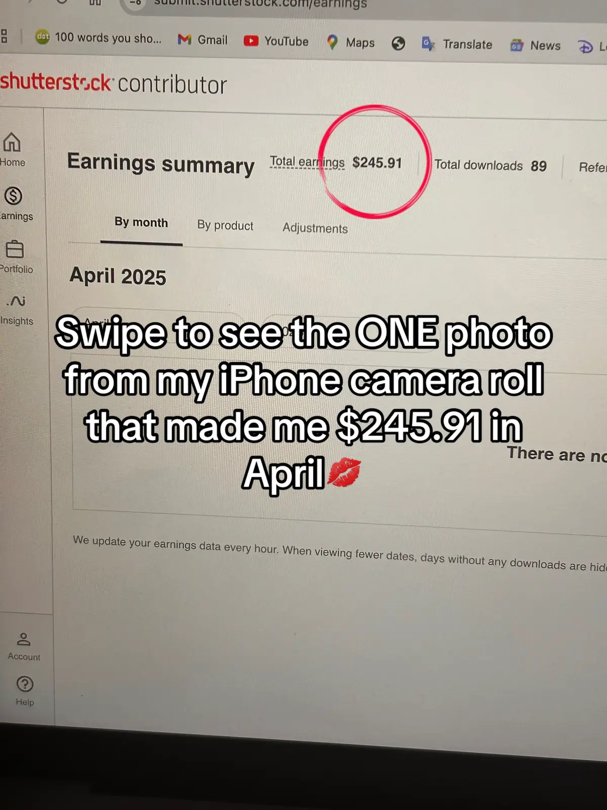 Another result from selling stock images from my iPhone! If anyone is interested in learning more everything is on my site 💕💕💕💕🔗   • One of the easiest side hustles I do  • No starting costs  • No fancy equipment needed  • Passive income as photos are downloaded  #girlssupportgirls  #fyp  #stockphotography #viral #cameraroll #sidehustle #passiveincome #makemoneyonline #sellingstockphotos #affiliatemarketing #easysidehustles 