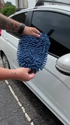 luva microfibra para lavagem de carros... #carros #microfibra #lavagem 