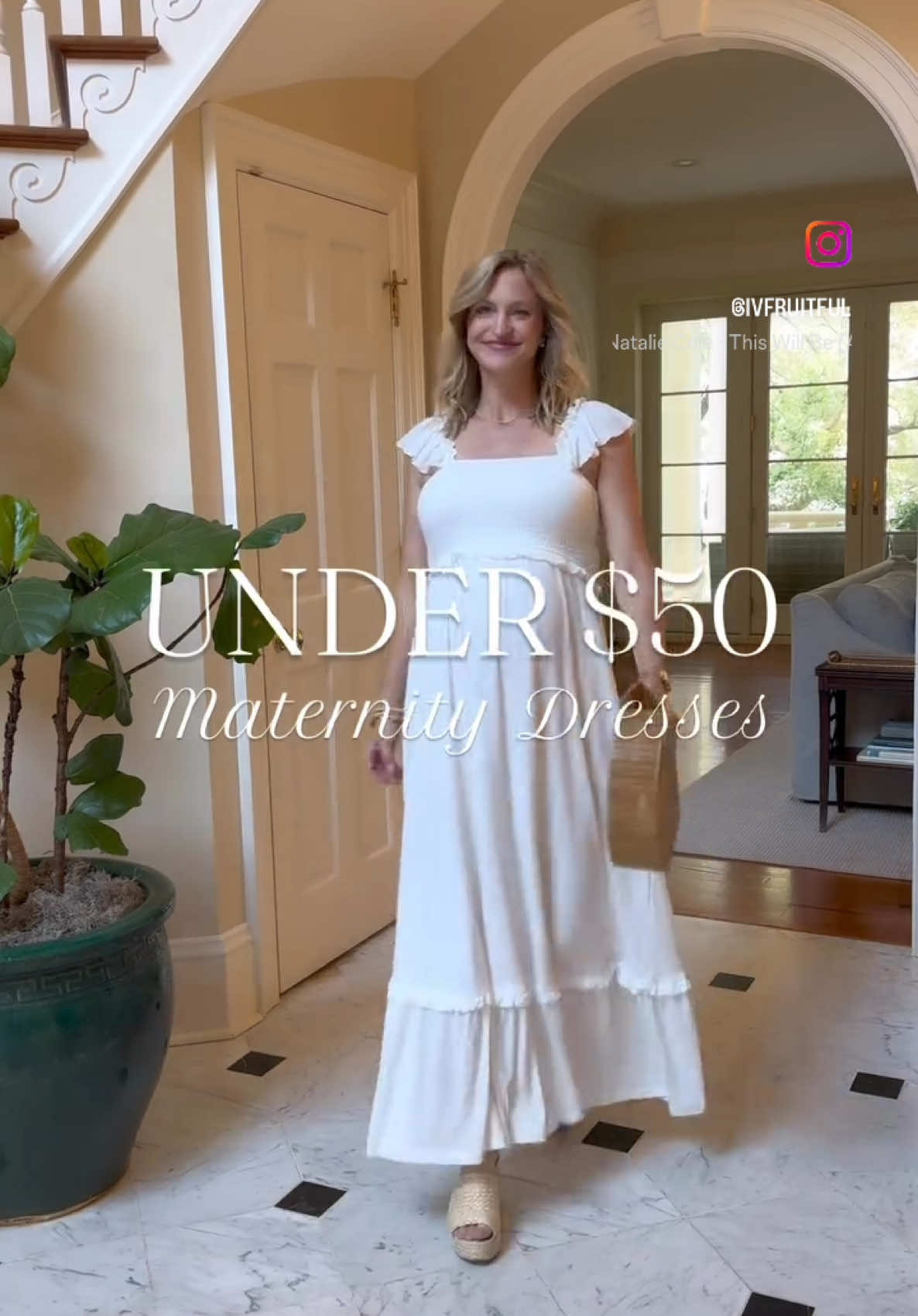 These beautiful @Ouges dress are all linked in my @Amazon Storefront in my bio! All TTS and can be dressed up or down! #maternity #maternityphotoshoot #babybump #pregnancy #pregnant 