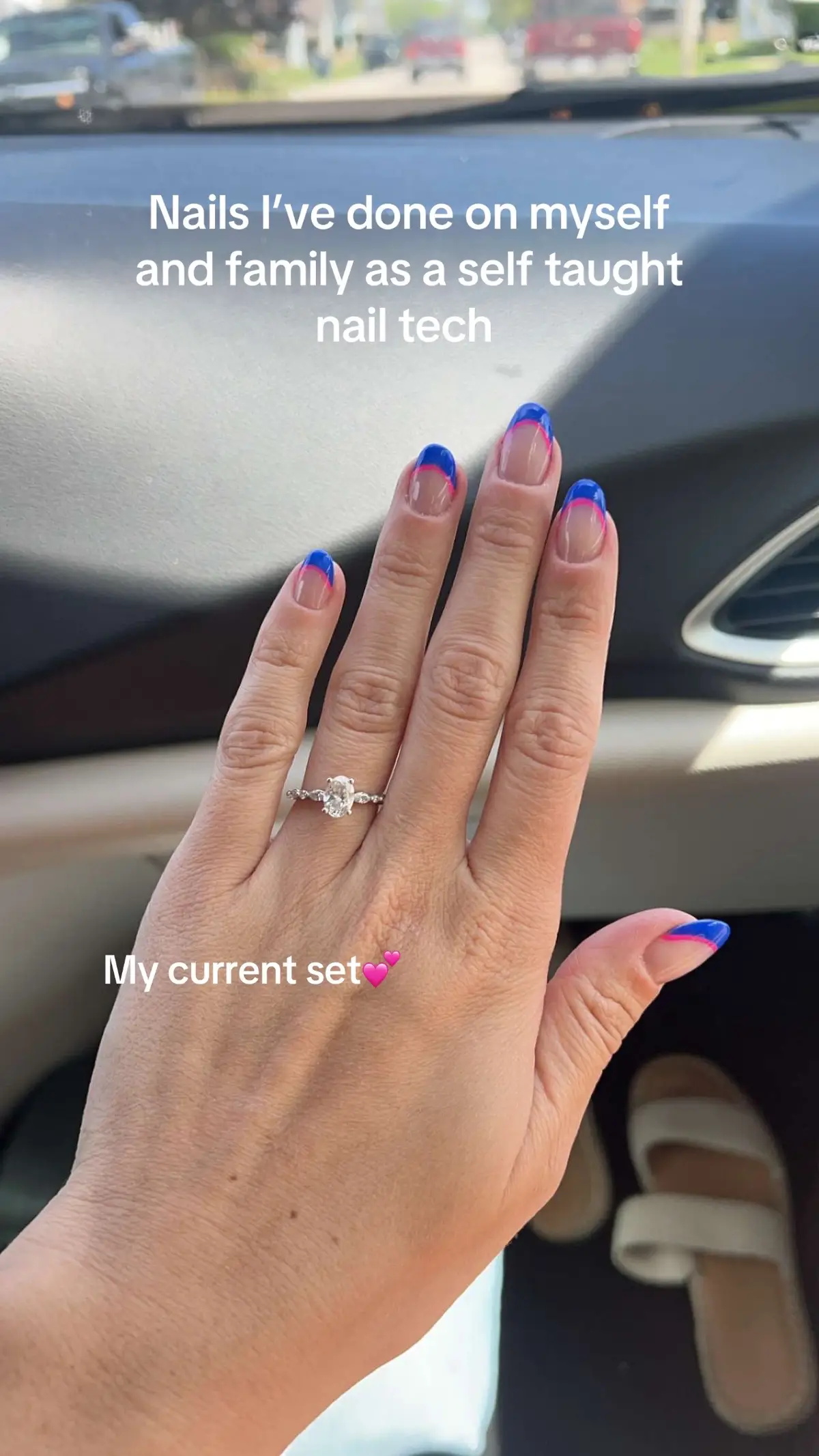 I started 2 months ago and I’ve improved SO much! #buildergel #nailtech #selftaughtnailtech #nails #nailart #nailinspo #nailtech 