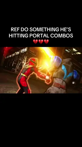Ref not paying NO attention 😭 #powerrangers #supersentai #redranger #fy 