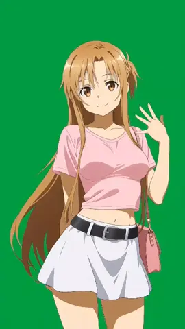 Asuna Green Screen  #swordartonline #asuna #mentahan #fyppppppppppppppppppppppp #gfx #tweening #greenscreen #aligntmotion #gfxdesign #gfxtiktok #fyp 