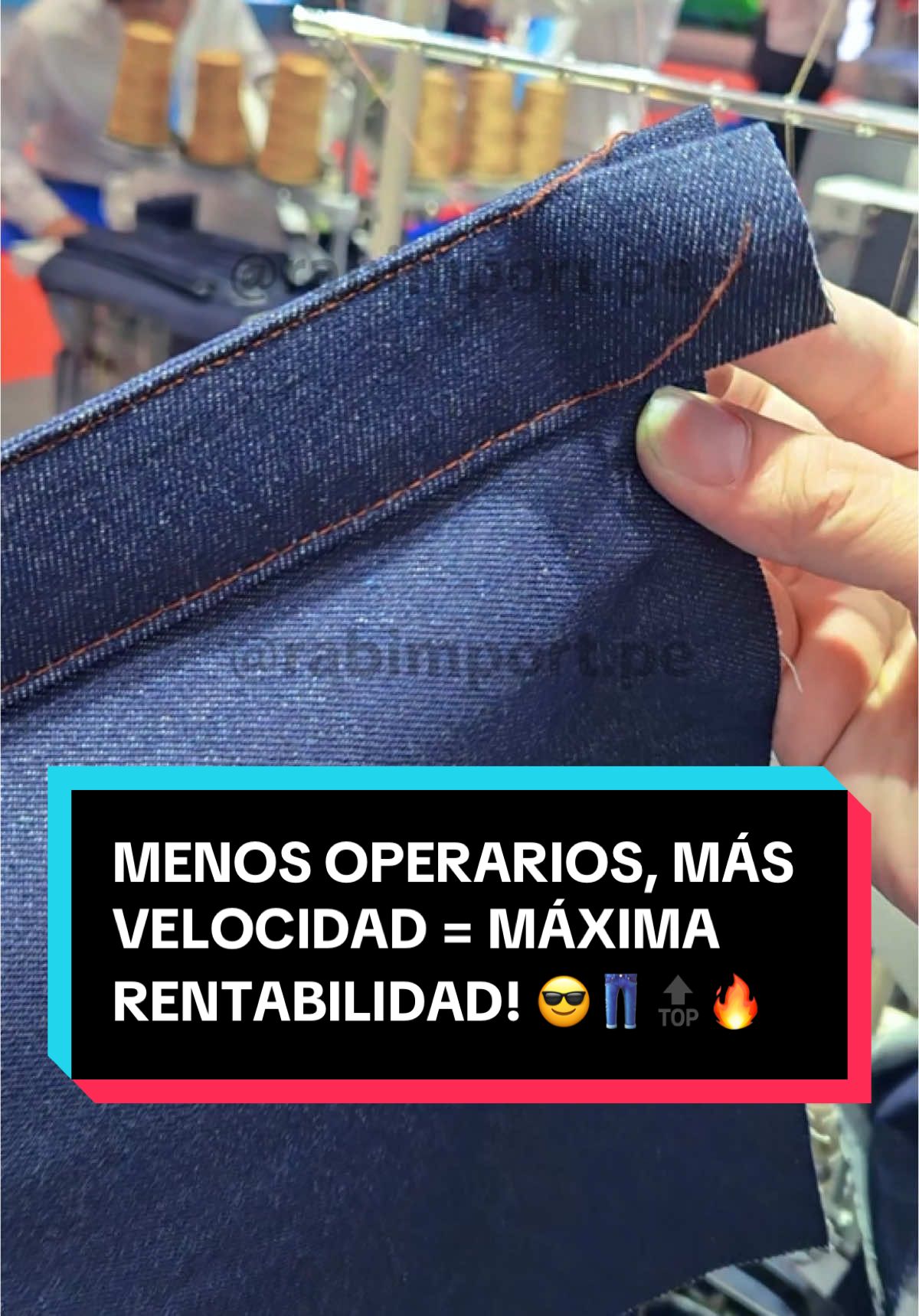 🔥👖 ¡MENOS OPERARIOS, MÁS VELOCIDAD = MÁXIMA RENTABILIDAD! 👖🔥 La Pretinadora Automática VIBEMAC es una máquina 3 en 1 que te ahorra tiempo, personal y esfuerzo en cada prenda ⏱️🧷 ✅ Cose, corta la pretina automáticamente y realiza la puntada falsa 🔥👖 ✅ Ahorra procesos y reduce al máximo los tiempos de producción 🏭📉 ✅ Acabados rápidos, precisos y sin margen de error 🔍✨ ✅ Ideal para fábricas con alta demanda y exigencia 💼⚙️ ✅ Tecnología italiana de alto rendimiento 🇮🇹🛠️ 🎯 Más productividad, menos costos y mejor rentabilidad por cada jean 💸👕 🗣️ ¿Cuánto tiempo ahorrarías con esta máquina en tu taller? ¡Coméntalo! 🔥 Solo en RAB Import — Más de 40 años impulsando la confección con tecnología 🔧🧵 #fyp #foryou #parati #viral #costura #gamarra #remalladora #sewingtiktok #sewinghacks #sewingtips #aprendeacoser #costurafacil #costuraparaprincipiantes #trucosdecostura #tipsdecostura😍 #costuracreativa #tipsdecostura #costuradesdecero #costuradesdecasa