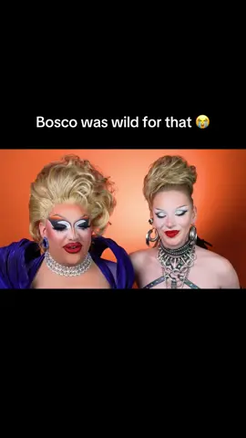 She might’ve crossed the line just a lil’! Gagged her a bit! 😭 #bosco #mistressisabellebrooks #dragrace #dragraceallstars #viral #fyp