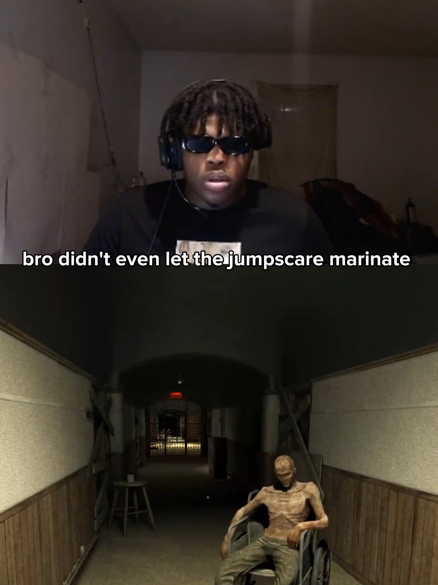 bros predicting the jumpscares 😂 (Twitch/YT: HeyyVance) #residentevil7 #outlast #scarygames #jumpscare #fypage #viral