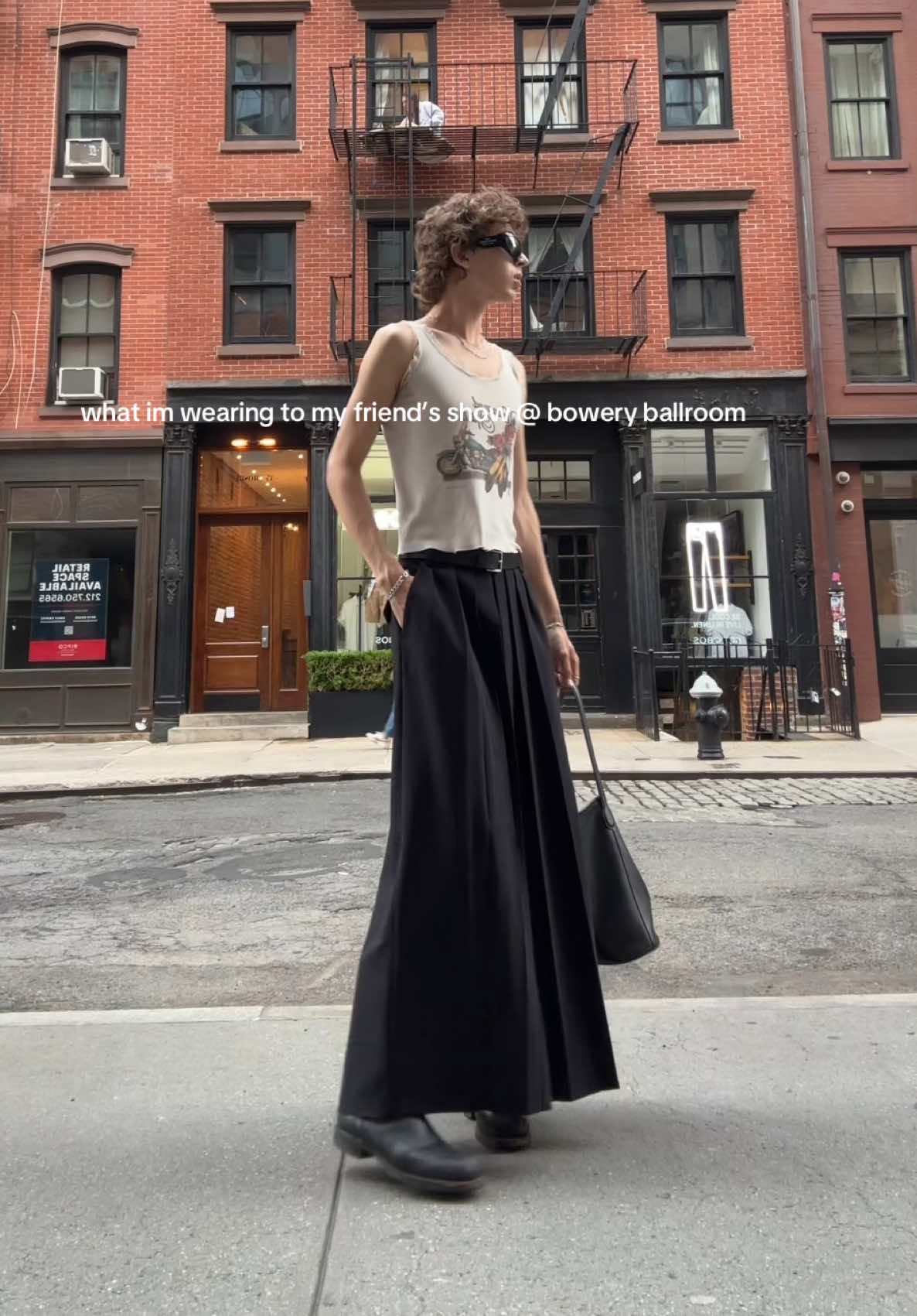 @Gatton u deserve my best dressed self, bb <3 @marcjacobs @The Frankie Shop @thefryecompany  #outfit #fashion #soho #blackboot #vintagefashion #mensfashion 