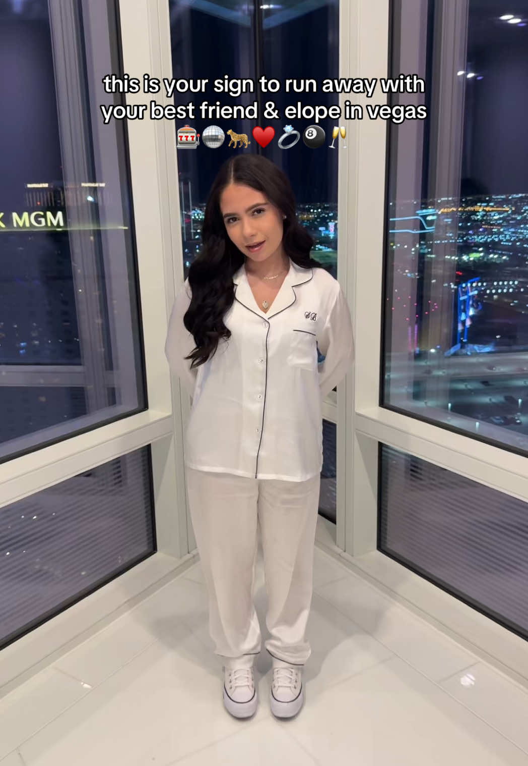 in your pajamas too LMAOOO #marriedaf #newlyweds #vegaswedding #2025bride #2025wedding 