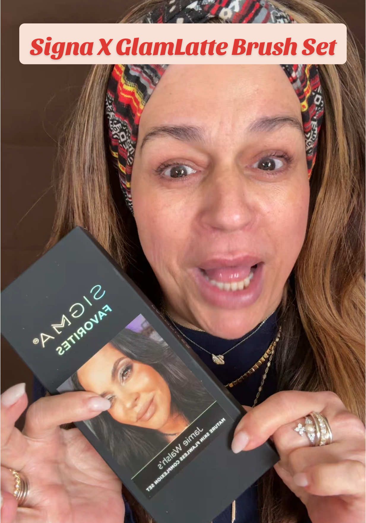 @Sigma Beauty x @Jamie | 48+ Certified MUA #maturebeauty #flawlesscomplexion #makeupbrushes #brushset #glamlatte #swanlatte #womensupportingwomen (but for real) #maturemakeup #makeuptutorial #makeupover40 #makeupover50   I used all Sigma products. Don’t forget that code GLAMLATTE can be used site wide. 