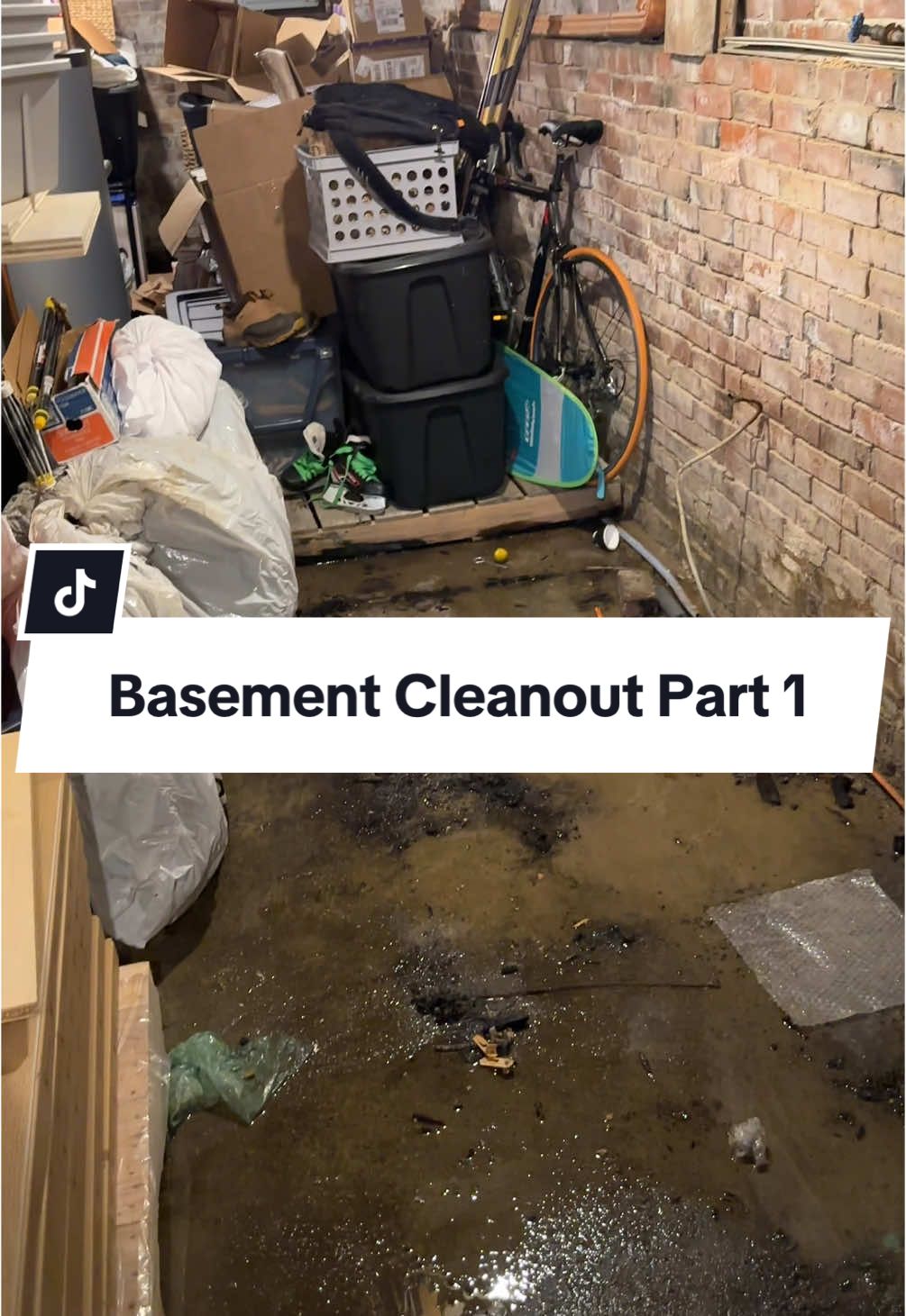 Well, this is embarrassing. This was AFTER we cleared out that little section next to the oil tank. Lots more to clear out and then cleaning and building some storage down here. A project we’ve put off doing for years (you can see why). It got to the point where we couldn’t find anything down here so knew we needed to just tackle this beast of a project. #scarybasement #basementcleanout #basementrenovation #basementreno #fyp #basementchronicles 