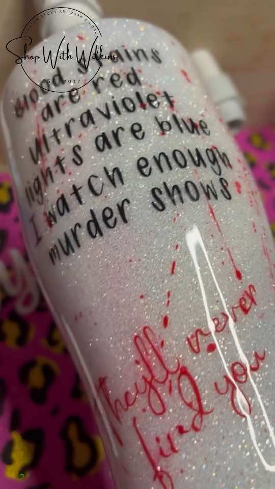 Our first ever style to go viral!! 🩸 #ShopWithWilkins #CustomTumblers #GlitterTumblers #Glitter #MotherTumbler #Tumblerpoxy #SmallBusiness #WomanOwnedBusiness #GlitterHeartCo 