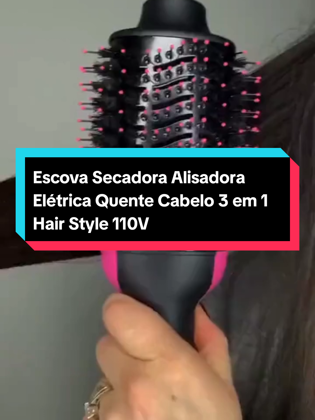 Escova Secadora Alisadora Elétrica Quente Cabelo 3 em 1 Hair Style 110V CLIQUE NO LINK #tiktokshopchegou #achadinhos #tiktokbrasil #escova #alisadora #hairstyle 