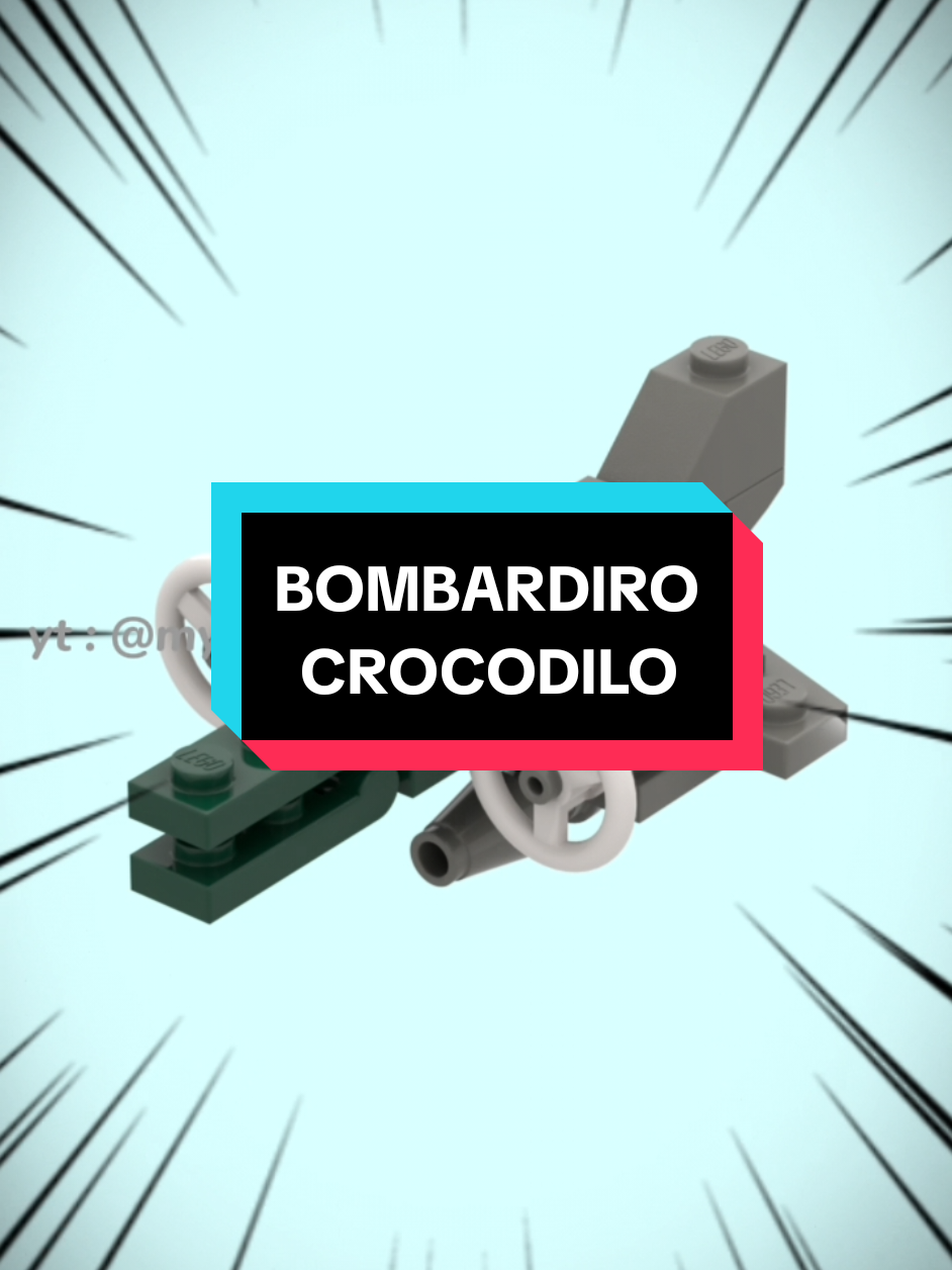bombardiro crocodilo #lego #legoposer #tutorial #DIY #MOC #anomaly #brainrot #bombardirocrocodilo 