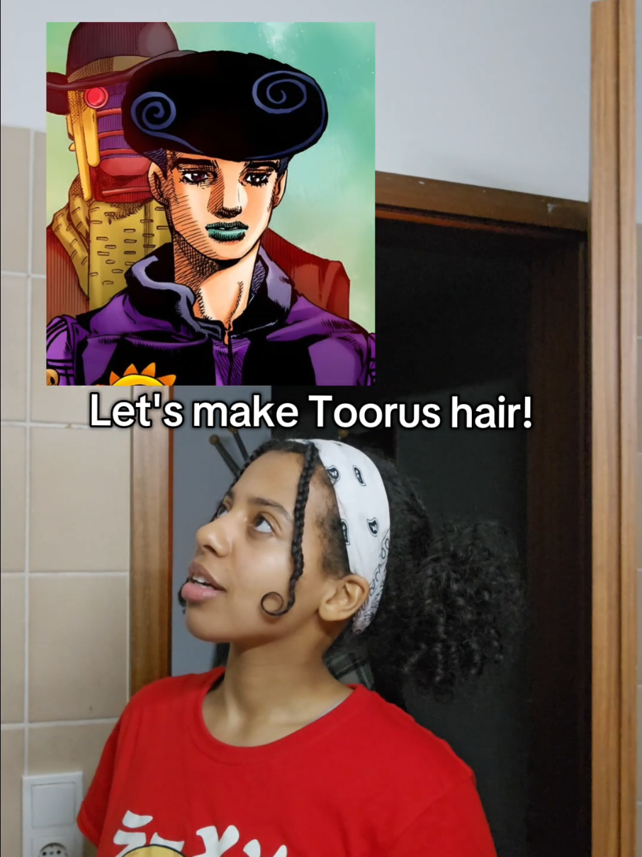 Re-edit with the right sound this time! #hairstyle #cosplayer #jjba #jojolion 