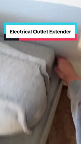 With this outlet extender, you’ll never struggle with unreachable outlets again! #electricaloutlet #outletextender #outletextension #homeupgrades 
