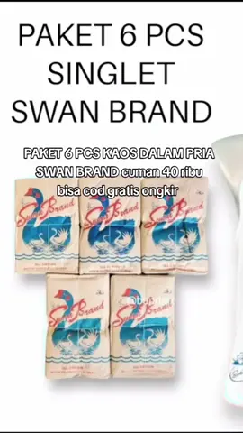 PAKET 6 PCS KAOS DALAM PRIA SWAND BRAND#kaoscowok#singletpria#singletswanbrand #singletpriamurah#singletkatun#fyp