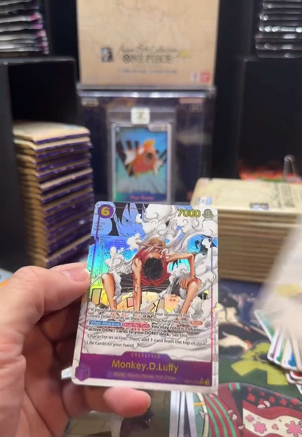 ⚙️ 2️⃣!!! Congrats to @sandieverse on her manga Luffy!! #manga #onepiececardgame #optcg #luffy #gearsecond 