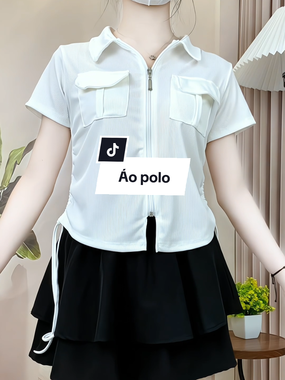 Áo polo nữ Big Size 50 - 85kg, khóa kéo, dây rút eo, 2 nắp túi, chất liệu thun tăm lạnh mặc mát nhé ạ #thoitrangnu #aobigsize #aopolonu #aothuntam #aoxinh #aothunnu #xuhuongtiktok #saochanel 