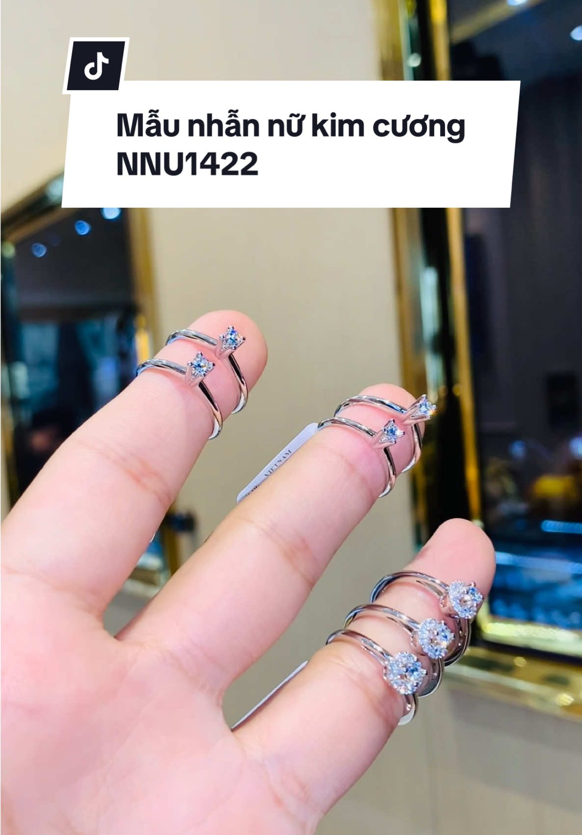 Chỉ với 1x.T.r đã có thể sở hữu ngay mẫu nhẫn nhỏ xinh tại Tâm Luxury💍✨ #TamLuxury #foryou #nhankimcuong #nhannukimcuong #trangsuc #kimcuong #diamond #jelwery #fashion #viral #fyp 