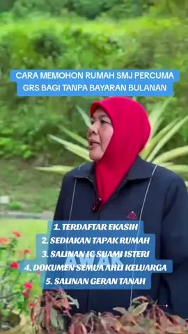 1. TERDAFTAR EKASIH 2. SEDIAKAN TAPAK RUMAH 3. SALINAN IC SUAMI ISTERI 4. DOKUMEN SEMUA AHLI KELUARGA 5. SALINAN GERAN TANAH #freehouse  #rumahmurah  #rumahprima  #skimperumahan  #rumahrakyat  #bantuan  #subsidi  #murah  #percuma 